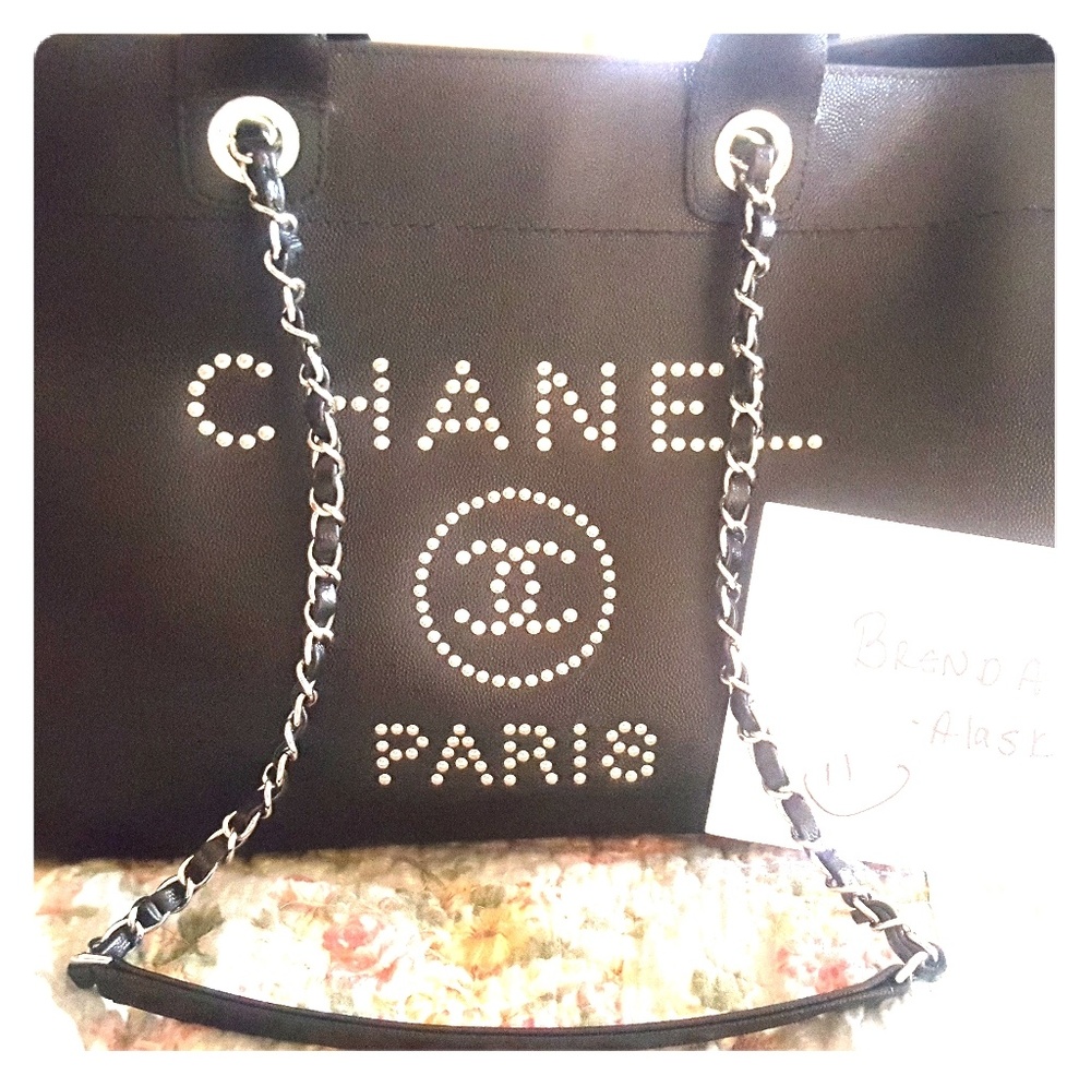 SOLD! Chanel Lg.Deauville studded tote